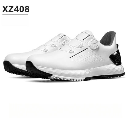 Scarpe da golf da uomo PGM, sneakers comode con ammortizzazione, lacci con manopola, impermeabili e antiscivolo, rialzanti XZ408