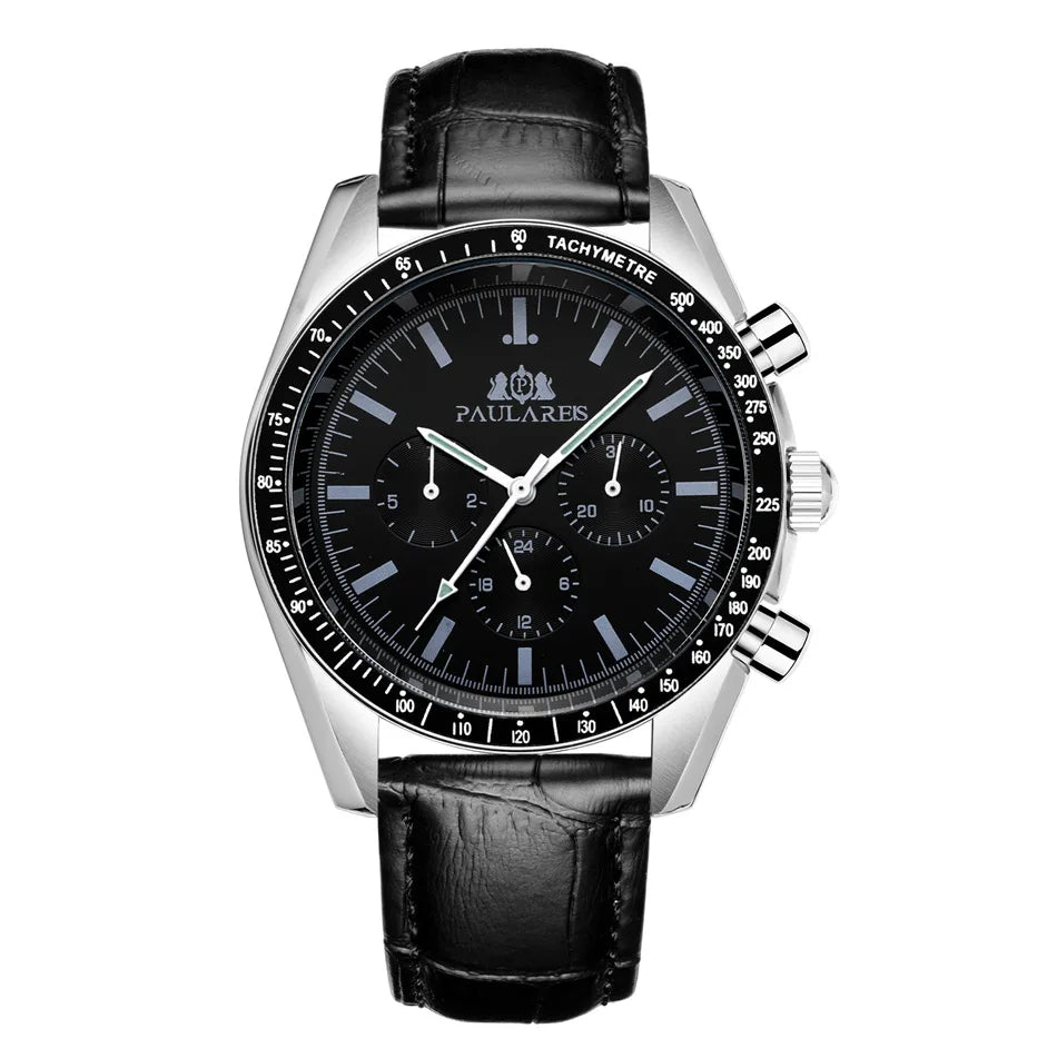 PAULAREIS P Brand Luxury Men Mechanical Watches Calendar Business Watch Men's Sports Waterproof Stainless Steel Automatic Watches