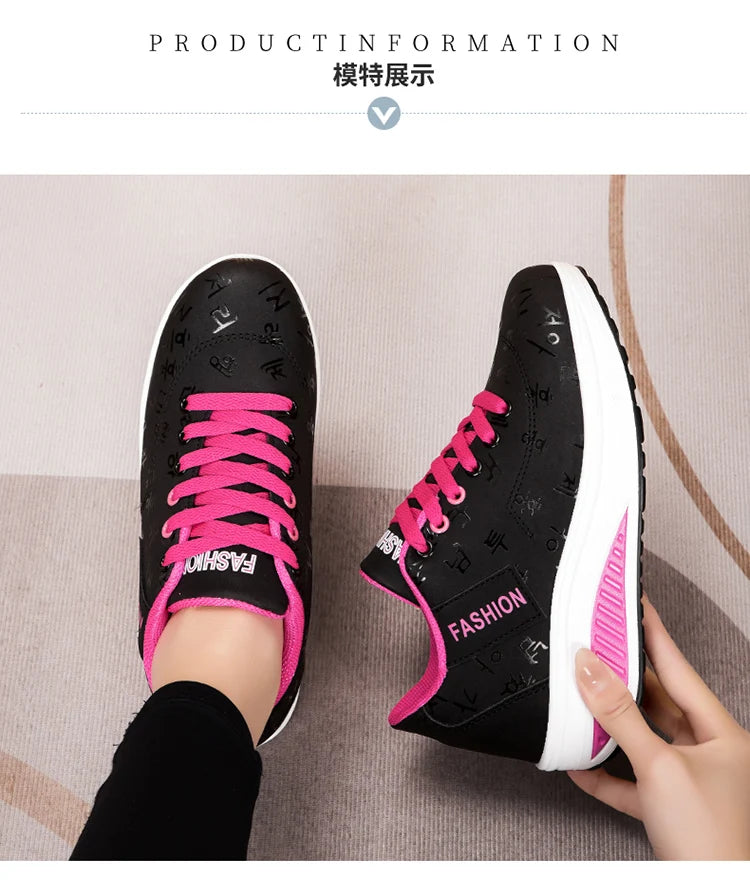 Women Outdoor Thick Bottom Swinging Casual Shoes Fashion Platform Large 42 Flat Bottom Walking Sports Shoes Walking and Running