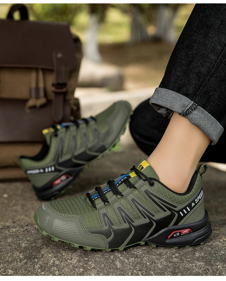 Men's Hiking Shoes Waterproof Non-slip Hiking Hiking Sports Shoes Camping Training Hunting Tactical Shoes Men's Cycling Shoes