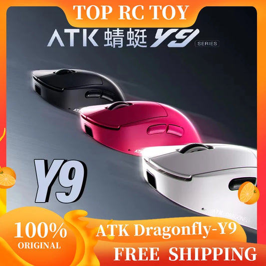 Ratón gaming inalámbrico ATK Dragonfly Y9 PAW3950 Ultra Nordic54L15 8Khz de alto rendimiento para ordenador, uso de oficina y accesorios para ratón