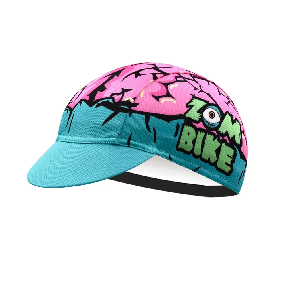 Cool style Cycling Caps Summer Breathable Sports Bicycle Hats Quick Dry Polyester Black Blue Bike Hats Classical Retro Runing