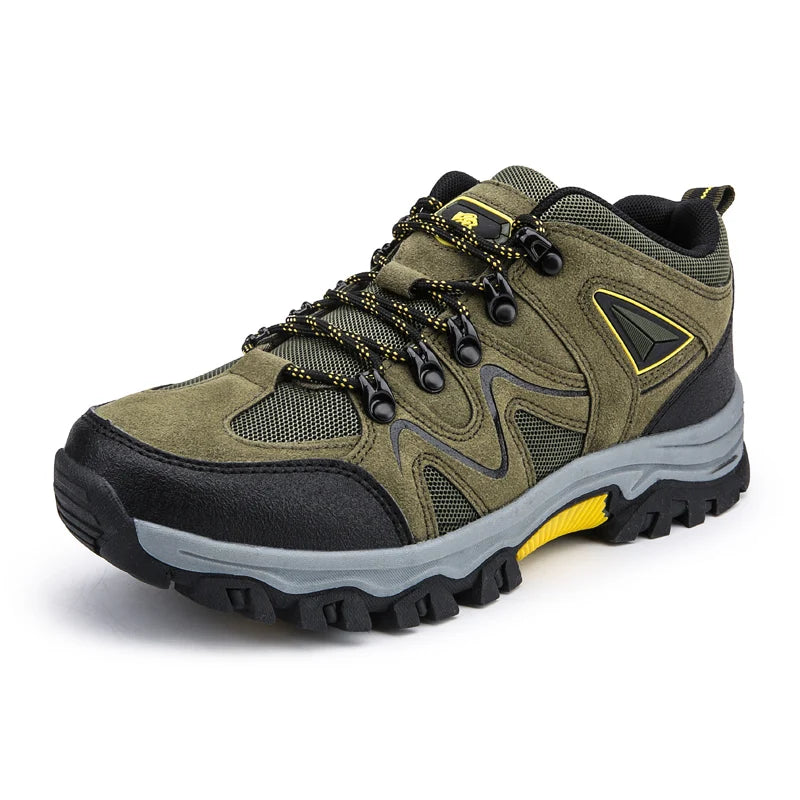 Herren-Wanderschuhe aus Veloursleder, Outdoor-Trail-Trekking-Sneaker, rutschfeste, atmungsaktive Kletterschuhe für Herren, Bergsportschuhe