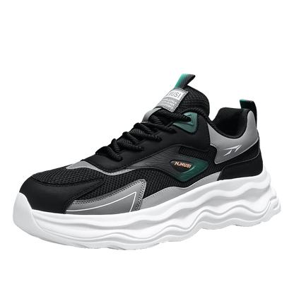 High Quality Casual Leather Shoes for Men 2026 New Autumn Lightweight Outdoor Shoes Fashion Thick Bottom Anti-Skid Walking Shoes
