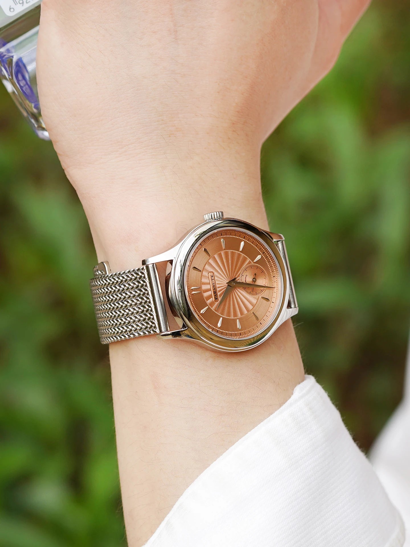 FARASUTE Retro Hangzhou Customized Movement Automatic Mechanical Watch Men Sapphire Stainless Steel Small Second Hand Wristwatch