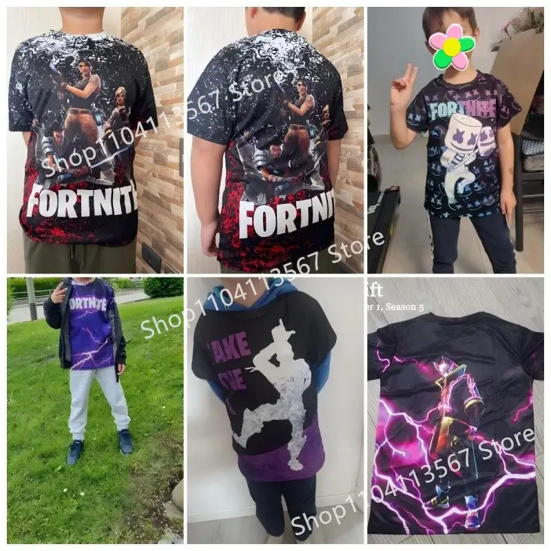 Fortnite Victory Game 3D T-shirt Babys Clothing Harajuku Tshirt Children Cute Kids  Battle Royale Hero Tops Boys Girls
