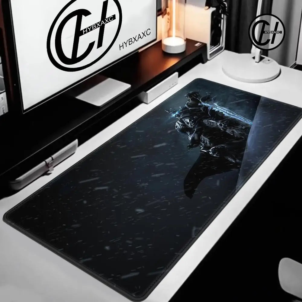 World of Warcraft Lich King Mouse Pad PC HD Anime Gaming Accessories Keyboard Mousepad Laptop XXL Game Cabinet Desk Mat Carpet
