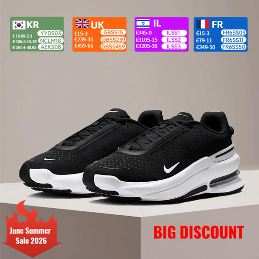 Zapatillas de caminar Nike Air Zoom Upturn SC cómodas y versátiles, con amortiguación, antideslizantes, duraderas, de caña baja, negras IB2746-004