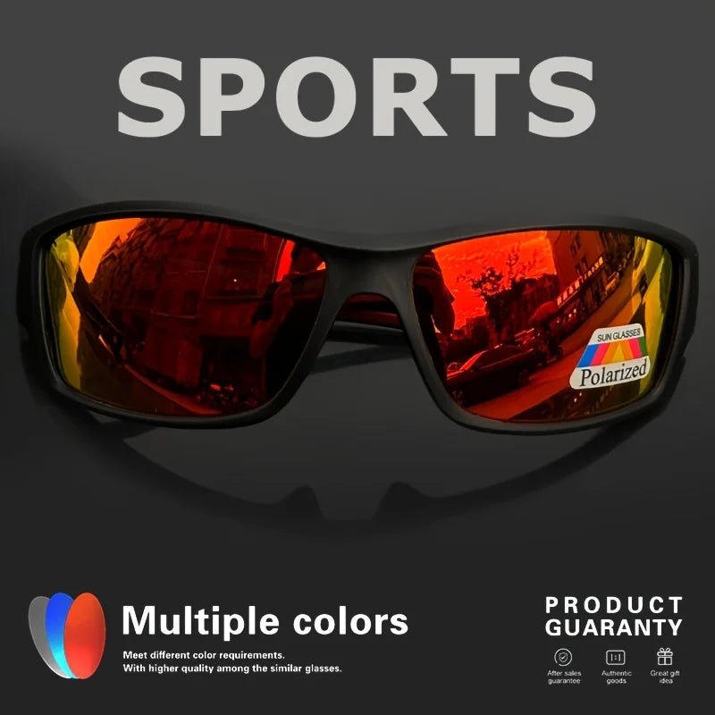 1/3 Sports Polarized Sunglasses Camouflage Wraparound Frame Multicolor Lenses for Driving Fishing UV Protection Unisex Eyewear