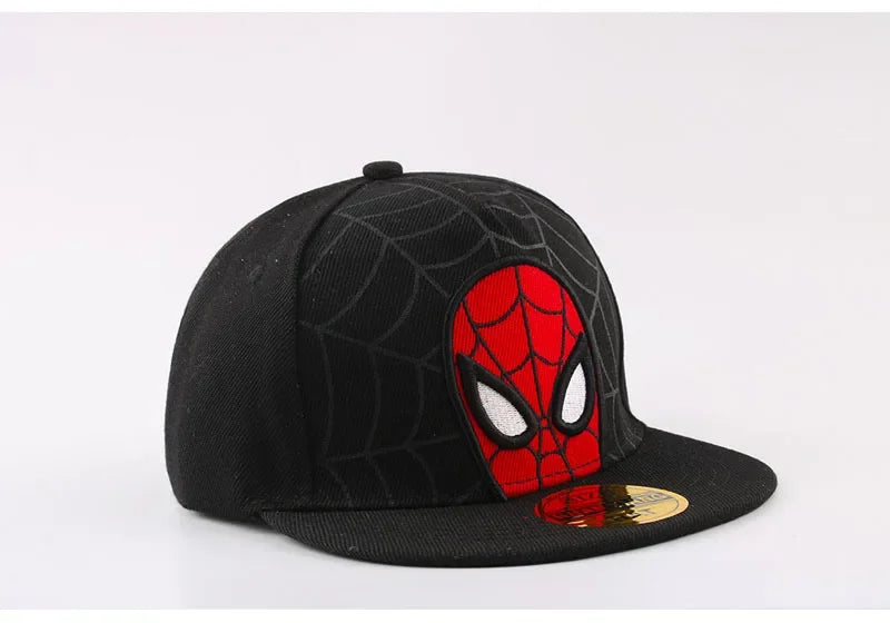 *2026 Anime Cartoon Spiderman Hats for Kids Toddler Baby Baseball Cap Spring Summer Children's Snapback Hip Hop Adjustable Caps