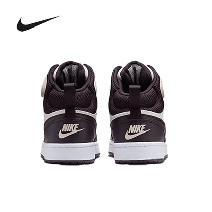 Nike Court Borough Mid Boys' Girls' Hook-and-Loop High-Top Casual Sneakers CD7782-126