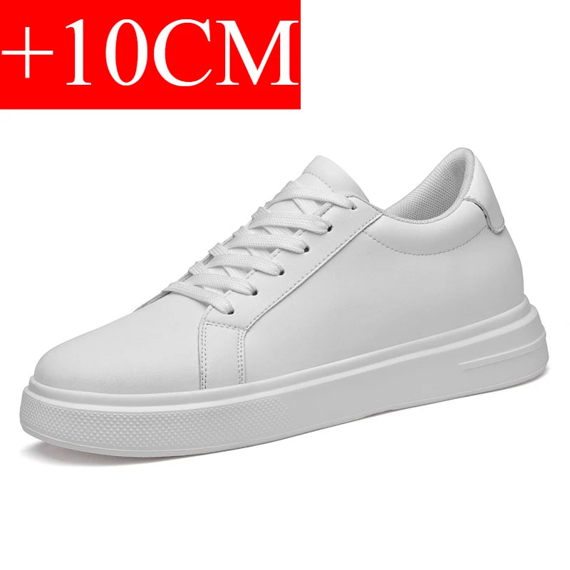 Baskets pour homme, chaussures rehaussantes, semelles rehaussantes, talons hauts de 6 à 10 cm, chaussures en cuir, chaussures de sport, chaussures pour homme