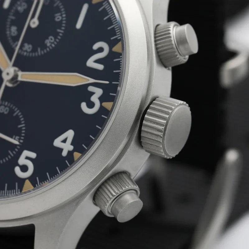 Militado VK61 VK67 Quarz-Chronographenuhr 39mm 316L-Edelstahlgehäuse 3 Zifferblätter wasserdicht 100M Multifunktions-Militäruhr