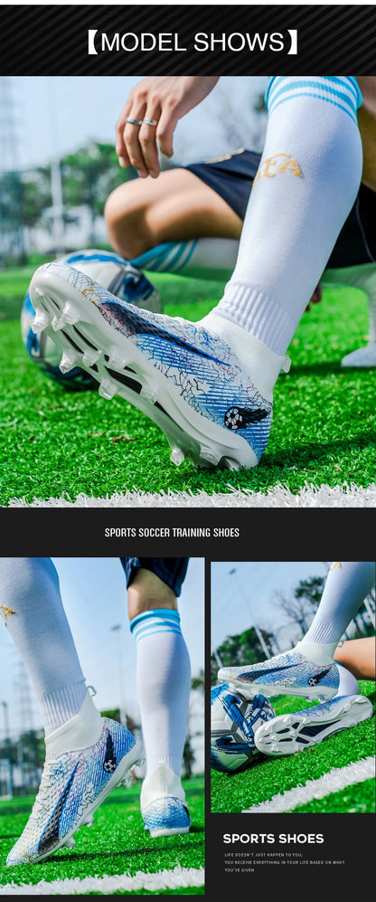 Men's Soccer Shoes Kids Football Boots Women Professional Soccer Cleats Antiskid Chaussure TF/FG Outdoor Athletic Football Shoes