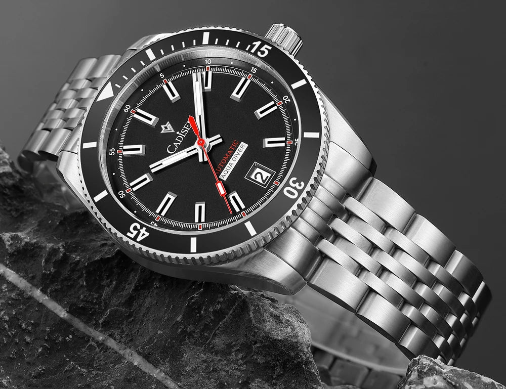 NEW 2025 CADISEN Mens Watches Mechanical Wristwatch For Men Automatic Watch Men Japan 8215 Ceramic Bezel 10Bar Waterproof Clock