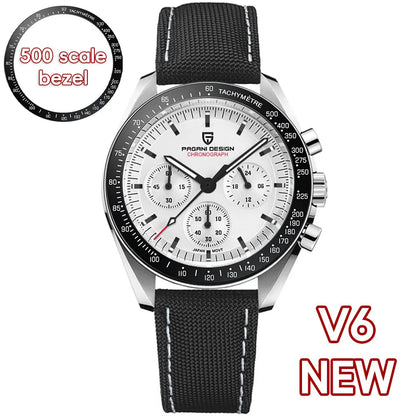 PAGANI DESIGN 2026 New Men's Watches Top Luxury Quartz Watch For Men Auto Date Speed Chronograph AR Sapphire Mirror Wrist watch