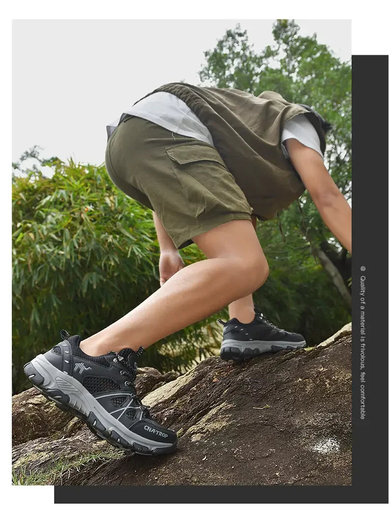Men's Hiking Shoes Breathable Mesh Sports Summer Outdoor Wear-resistant Hiking and Hunting Tactical Shoes