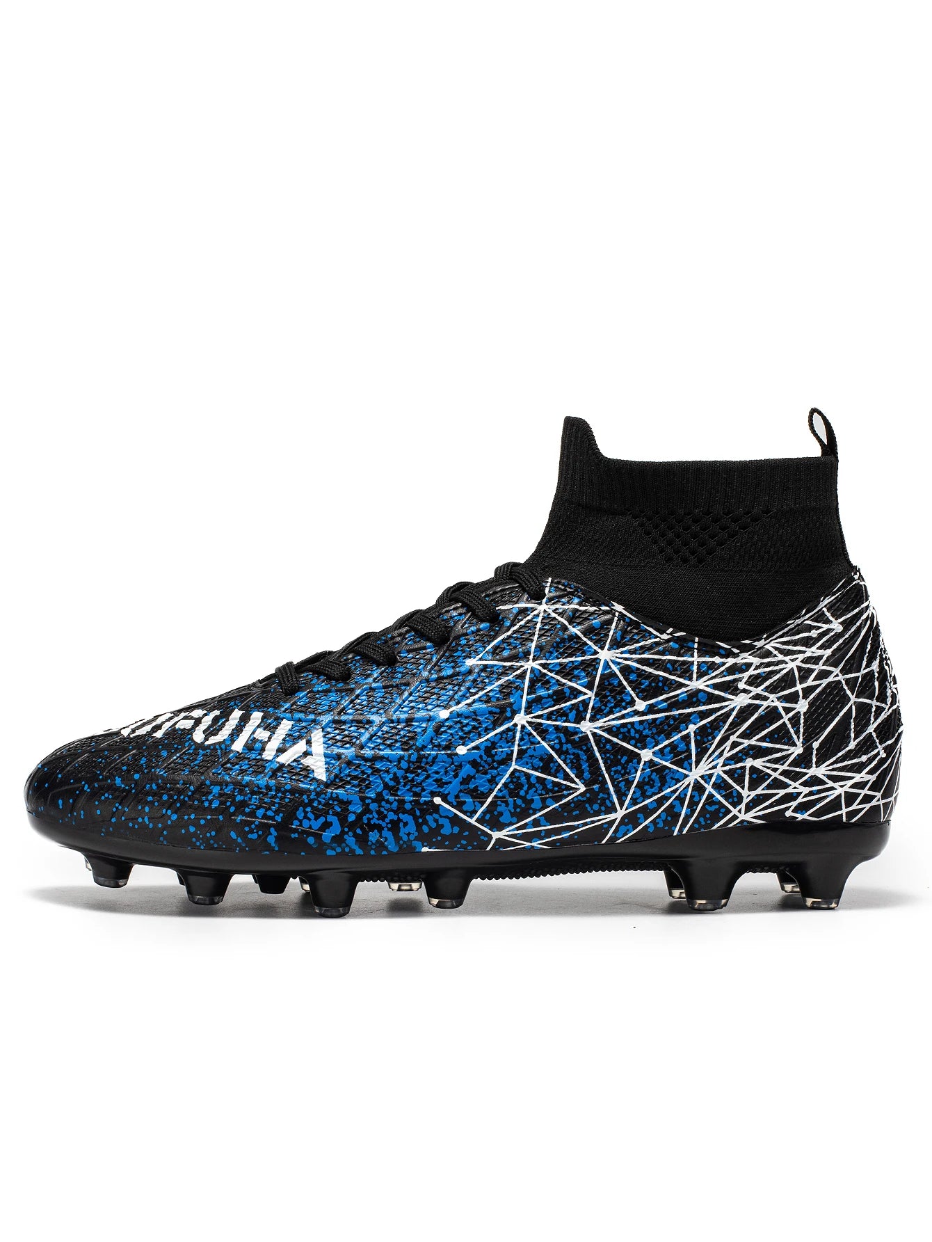 AG/FG Athletic Soccer Cleats PU Fabric Comfort Upper TPU Anti-Slip Long Studs Sole Reliable Quality Adult Kids Training Shoes