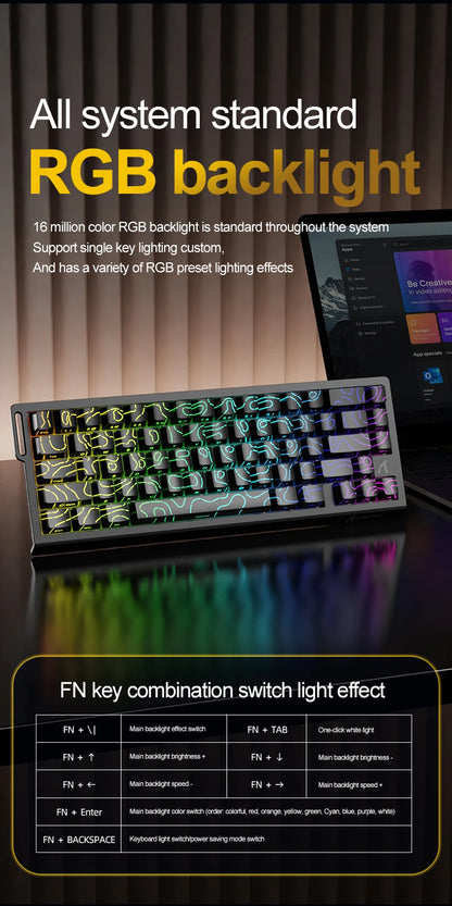Magnetic Switch Keyboard ATTACK SHARK X68HE X68PRO HE and FREEWOLF F68 Wired F68Pro Wireless for Pro Gaming 0.01mm Rapid Trigger