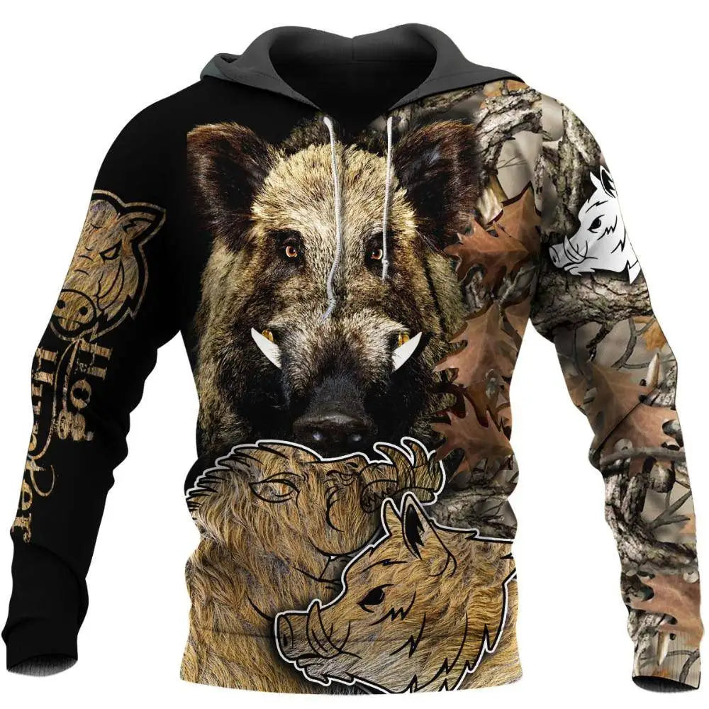 Sweatshirt com Capuz Unissexo de Outono com Estampado 3D Integral de Leão, Lobo e Pele de Tigre Branco para Homem, Pullover Casual Estilo Casaco