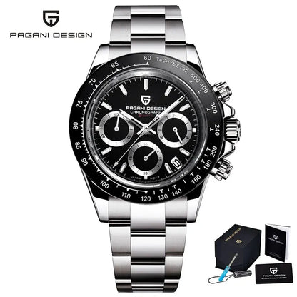 PAGANI DESIGN – Nouvelle montre pour homme, modèle de luxe à quartz en or rose, chronographe sportif étanche jusqu'à 100 m
