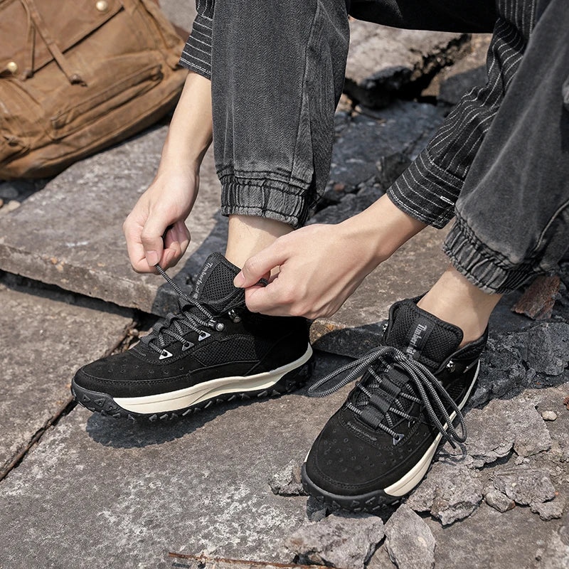 2025 Autumn High-quality Mens Casual Shoes Versatile Trendy Outdoor Wear-resistant Hiking Shoes Lightweight Soft Sports Shoes