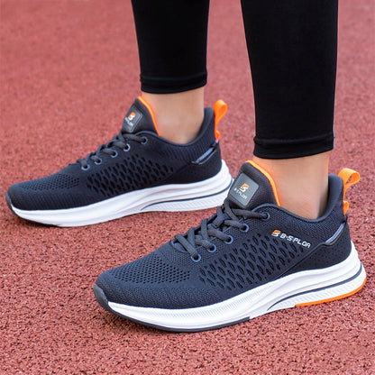 Pantofi de alergare ușori Baasploa pentru bărbați – Pantofi sport casual de designer, din plasă, cu șireturi, pentru bărbați, confortabili, pentru sporturi în aer liber și tenis