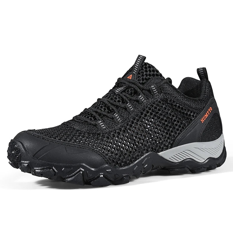HUMTTO Outdoor Hiking Trekking Mountain Sports Shoes for Men, Camping, Hunting, Walking, Breathable Cushioned Non-Slip Sneakers