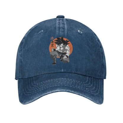 Classic DBZ dragon ball Goku Anime Baseball Caps Men Women Distressed Denim Washed Sun Cap Outdoor Running Adjustable Hats Cap
