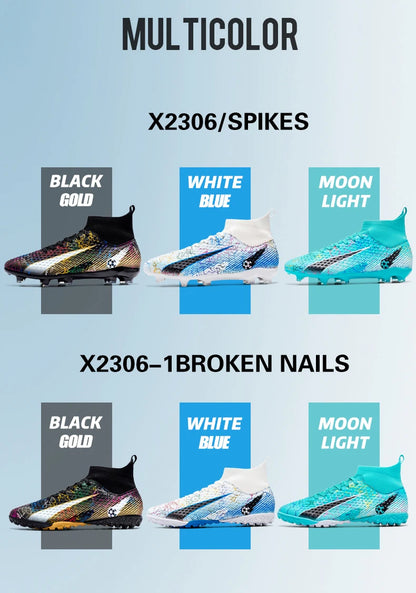 Men's Soccer Shoes Kids Football Boots Women Professional Soccer Cleats Antiskid Chaussure TF/FG Outdoor Athletic Football Shoes