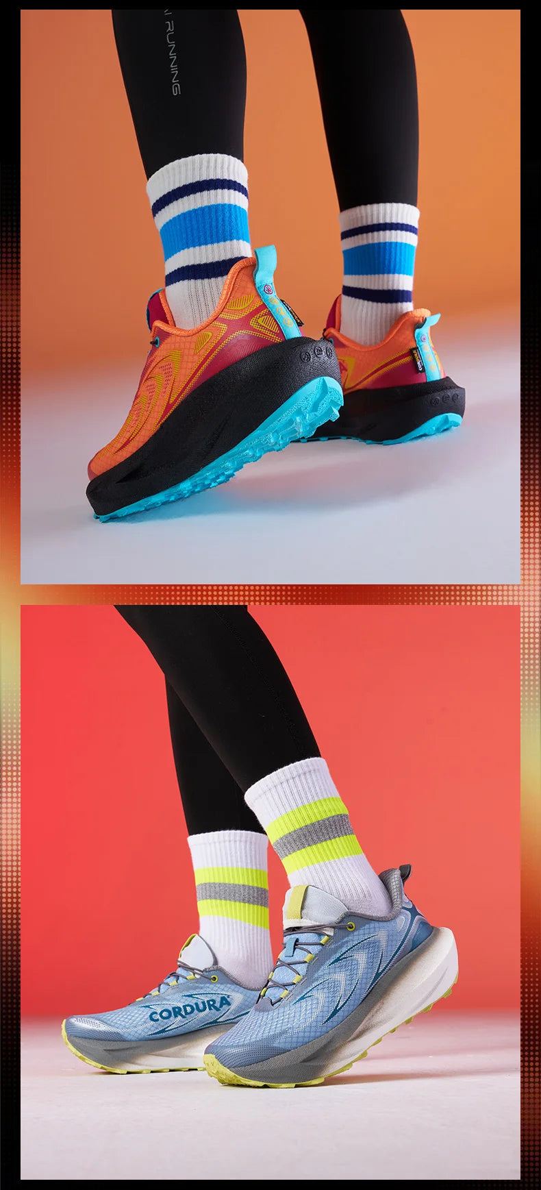 BMAI Outdoor Men's Sports Shoes Breathable Men Sneakers Lightweight Mountain Running Shoes for Men Cushion Trail Jogging Sneakers