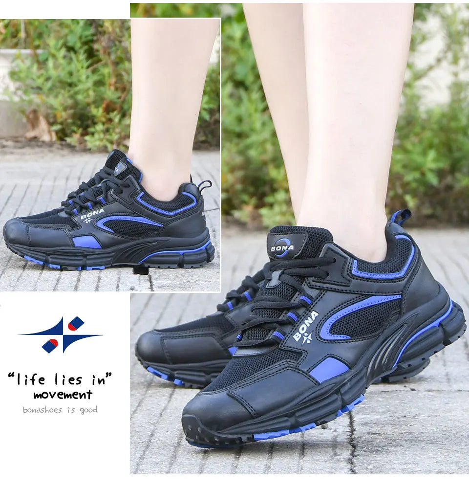BONA New Designers hardloopschoenen, ademende outdoorsportschoenen, lichtgewicht sneakers voor dames, comfortabele sportschoenen voor dames