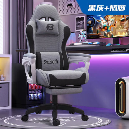 Gaming Chair for Ergonomic Desk Racing Office Adjustable High Back Game Swivel Leather Chair with Lumbar Support and Headrest