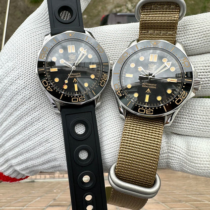 STEELDIVE SD1957 Steel Bracelet 42MM Vintage Ceramic Bezel 200M NH35 Luminous Sapphire Glass Automatic Men Dive Watch