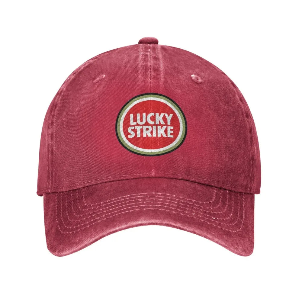 Lucky Strike Letters Troye Sivan Music Sport Retro Cowboy vyprané bejzbalové čiapky pánske džínsové streetové čiapky Tide na turistiku pánske čiapky typu „dad cap“