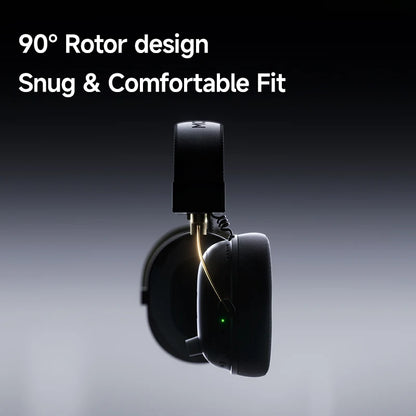 Auriculares gaming inalámbricos MCHOSE V9 Turbo con sonido envolvente 7.1, RGB, auriculares esports con drivers de 60mm, micrófono con cancelación de ruido y base de carga