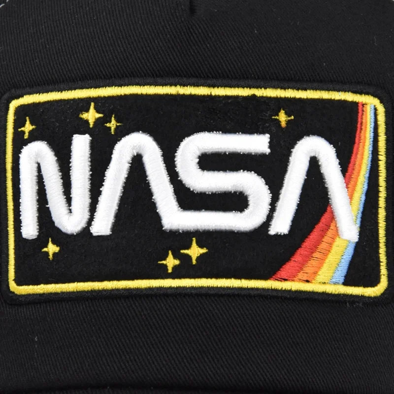 3D prémiová bejzbalová čiapka s výšivkou NASA, letná sieťovaná čiapka s farebnými blokmi, pánska a dámska outdoorová ležérna čiapka typu „duckbill“