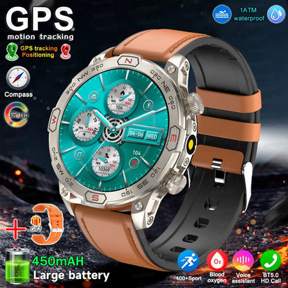 Men Fashion Outdoor Sport GPS Smart Watch Men AMOLED HD Screen Heart rate Waterproof Sport Smartwatch Man Smart Bracelet clock