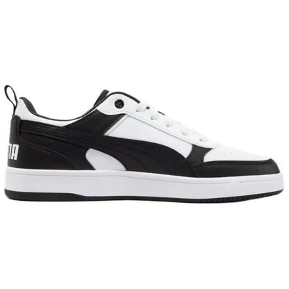 Baskets basses polyvalentes et confortables Puma Dribble, blanches et noires, 40032605