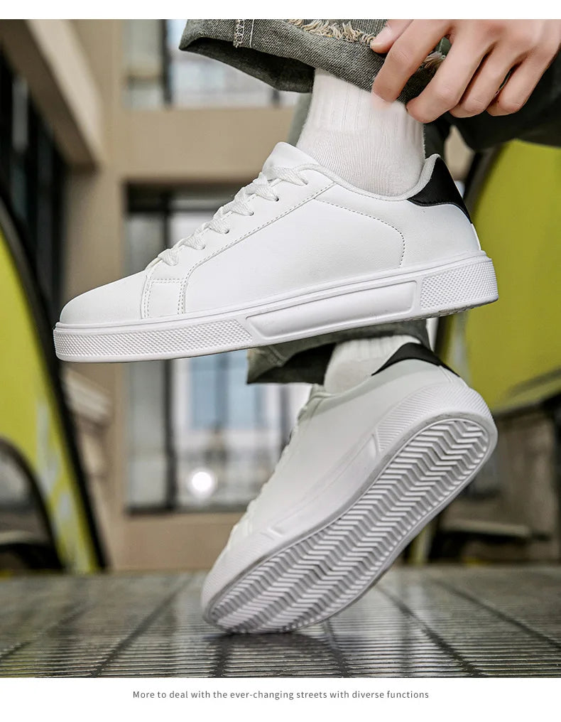 PU Leather Men Shoes Sneakers Trend Casual Shoes Leisure Male Sneakers Footwear Men Vulcanized Shoes Couple Shoes Women Shoes