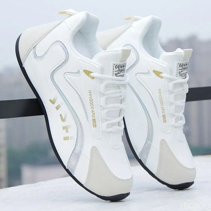 Sapatos de homem de tamanho grande, novidade de outono, respiráveis, casuais, confortáveis, versáteis, leves e planos, para desporto