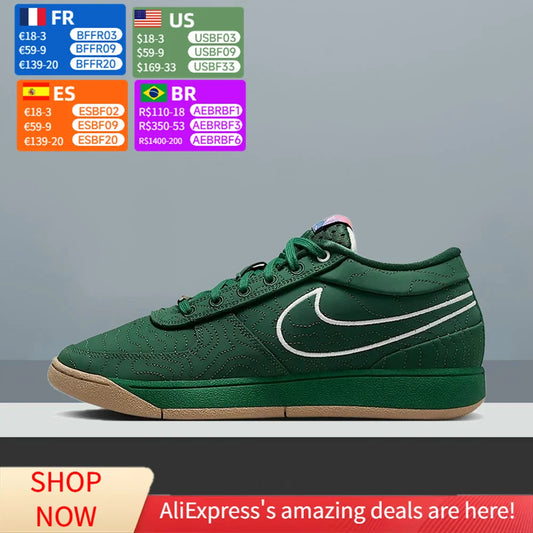 Nike Book 1 EP Low Men Basketball Shoes - Flagstaff Design Ponderosa Pine Forest Green Air Zoom Cushion FJ4250-300