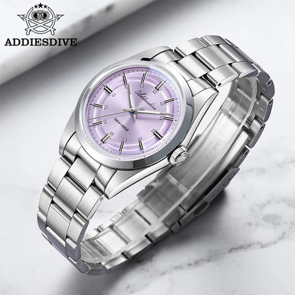ADDIESDIVE – Luxury analogue men’s watch, VH31 quartz movement, domed crystal, water-resistant to 10 bar, BGW9 luminescent coating, steel case – Customisable model AD2515