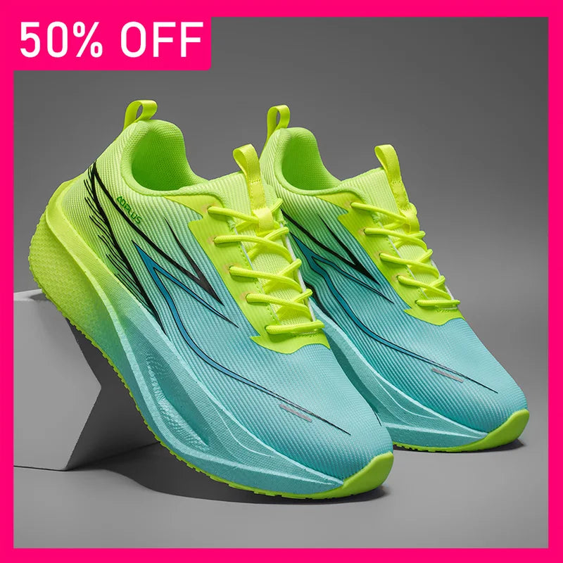 Zapatillas deportivas unisex de malla transpirable, modernas y profesionales, para running y fitness al aire libre, cómodas, con cordones, para hombre