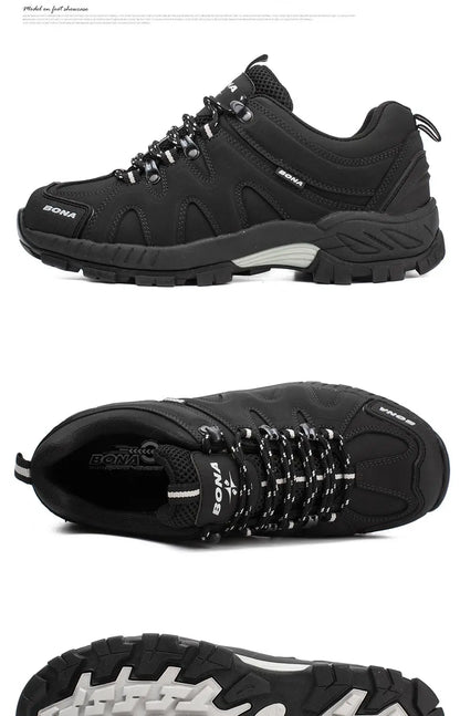 BONA Novedad Estilo Clásico Zapatillas de Senderismo para Hombre con Cordones Zapatillas Deportivas para Hombre Outdoor Jogging Trekking