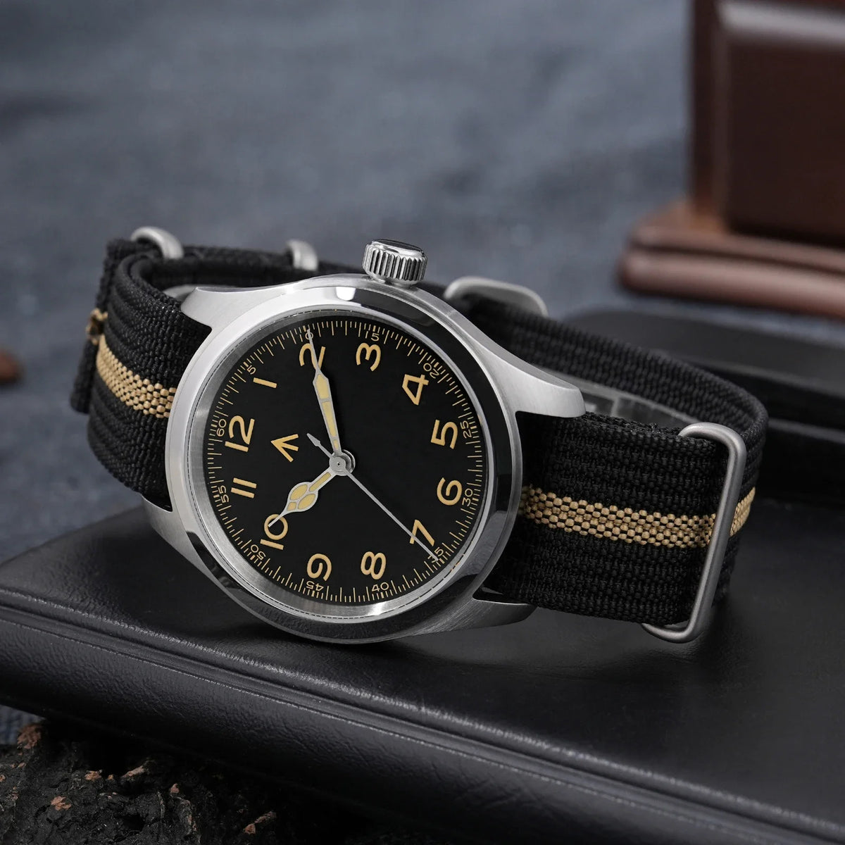 Militado ML08 V2 Vintage Quartz Watch Military VH31 Movement  Double Sapphire Crystal C3 BGW-9 Luminous Waterproof 38mm Watch