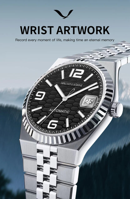 2025 Specht & Söhne Men's Automatic Mechanical Watch Japan Miyota 8215 Movt Stainless Steel Sapphire Crystal Watch reloj hombre