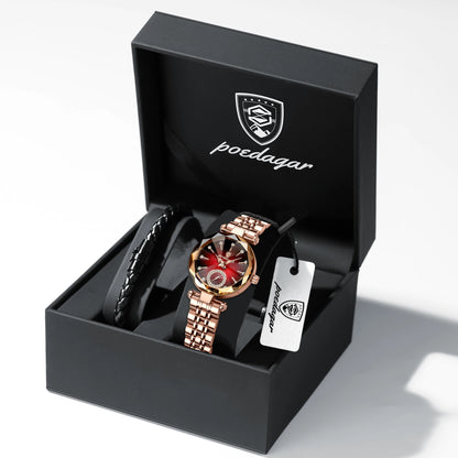 POEDAGAR Luxury Watch For Women Waterproof Casual Quartz Ladies Wristwatch High Quality Elegant Women's Watches Female Reloj+Box