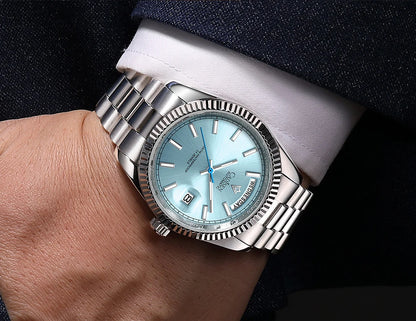 CADISEN DD40 Herrenuhr – luxuriöse Automatikuhr für Herren, AR-Saphirglas, mechanische Armbanduhr für Herren, 10Bar, MIYOTA 8285 Uhrwerk, neu 2023
