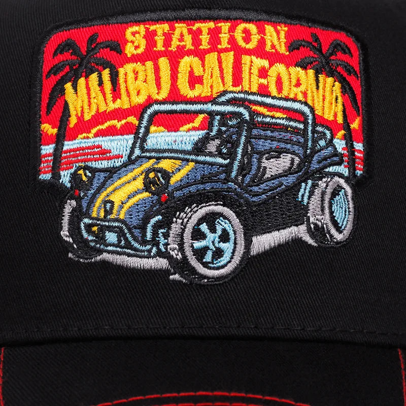 Trendi sas hímzésű baseball sapka férfiaknak és nőknek, nyári, lélegző hálós, snapback trucker sapka